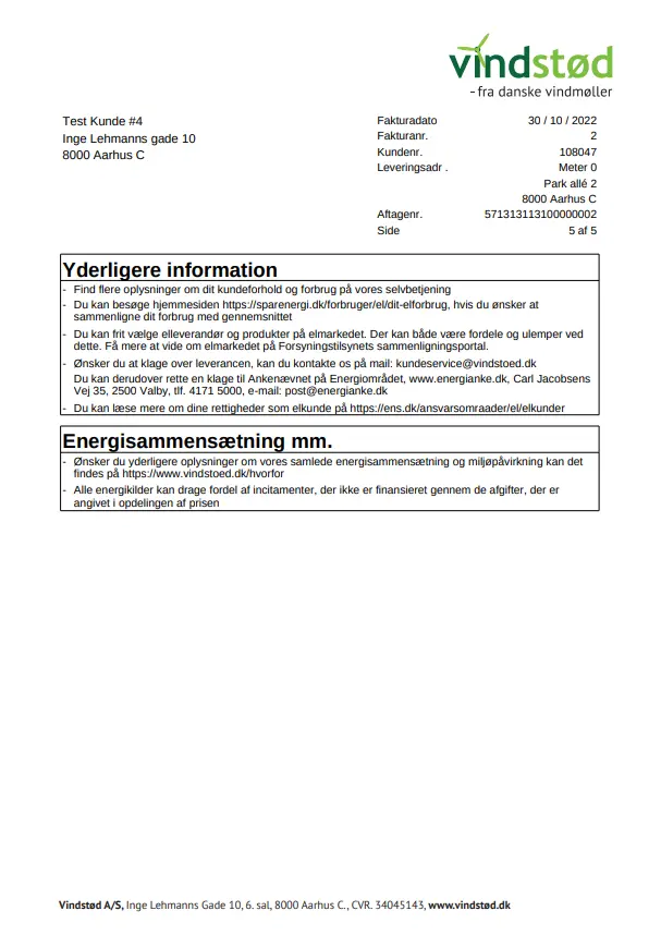 Elregning - information